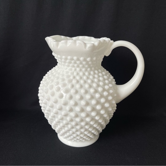 Fenton Other - Pitcher - Fenton Hobnail Milk Glass - Vintage